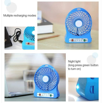 Portable Mini USB Fan 3-Level Speed Adjustable Electric Cooling Desktop Fan